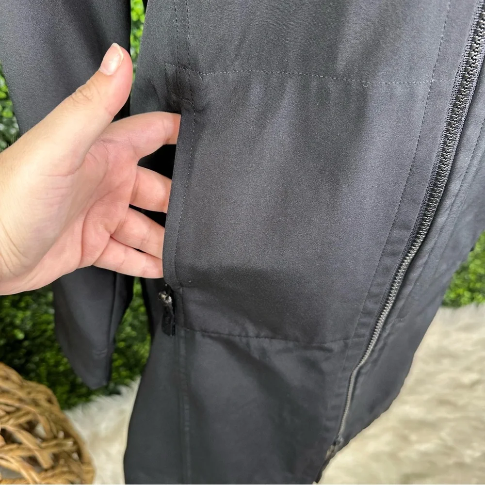 Lululemon Athletica Black Hooded trench Jacket‎